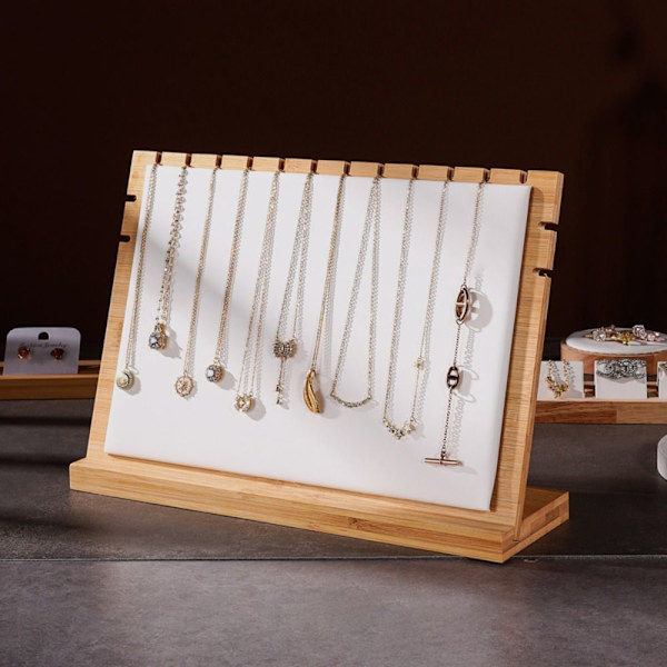 Halskæder Staffeli Smykker Collection Rack HVID white