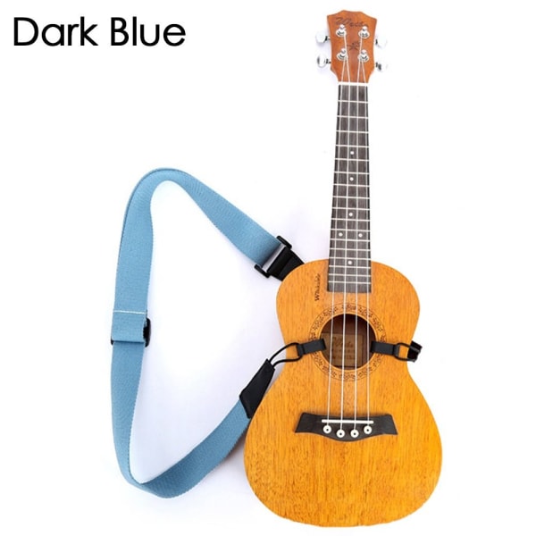 Ukulele Strap Guitar Tilbehør MØRKEBLÅ Dark Blue