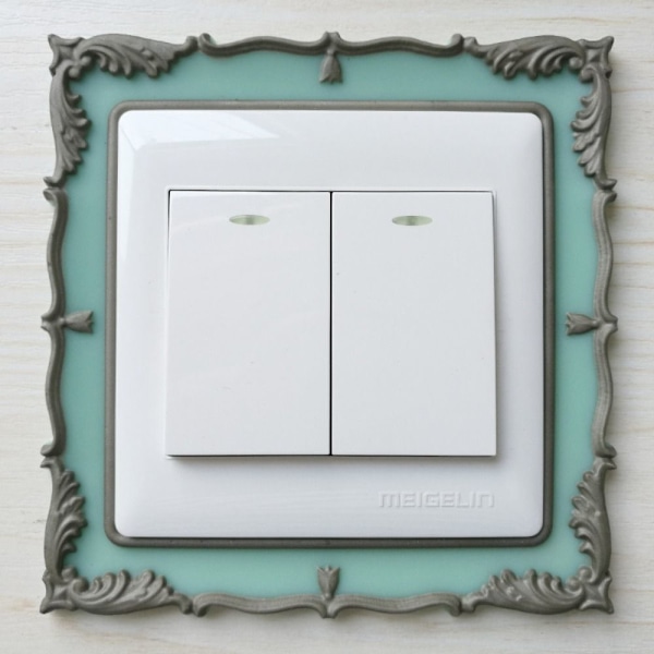 Lysbryterdeksel Surround Socket Ramme GUL yellow