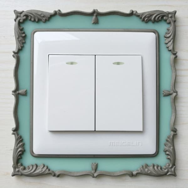 Lyskontakt Dæksel Surround Socket Ramme GUL yellow