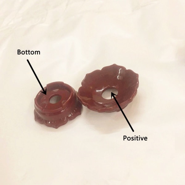 5 stk Lotus Display Base Holder Krystallball Display Stand RØD Red