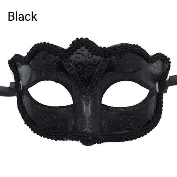 2 stk Masquerade Tiara Dance Mask SVART 2STK 2STK black 2pcs-2pcs