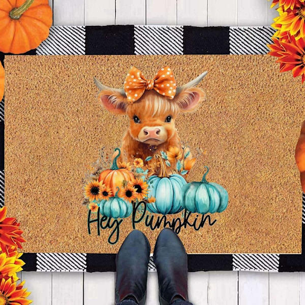 Cow Bull Blomstertæppedør Fronttæppe 3 3 3
