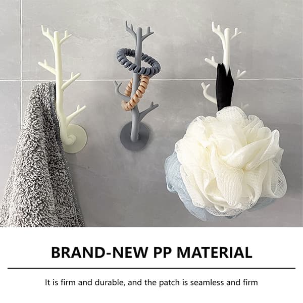 4kpl Branch Hook Key Holder GRAY Grey