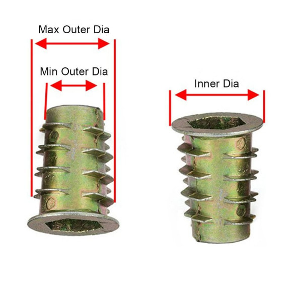 10 stk/lot sekskantmutter sekskantede trapesmuttere 10 STK M10X15 10 STK 10Pcs M10x15