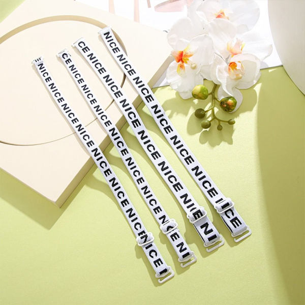 5 par BH-strop Spændebælte SORT BREDDE 1,0 CM BREDDE 1,0 CM black width 1.0cm-width 1.0cm