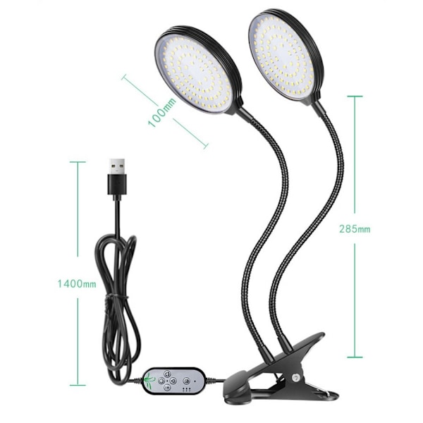 Grow Light Clip-lampa UV-odlingslampa