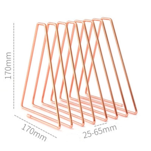 Book Organizer Tidningshållare Rose Gold Color