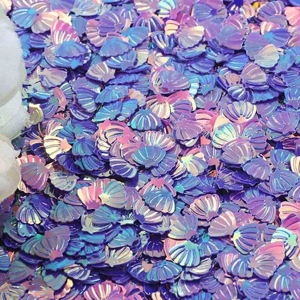 100g/Pakke Iridescent Shining Shell Shell Paljetter MULTICOLOR-2 Multicolor-2