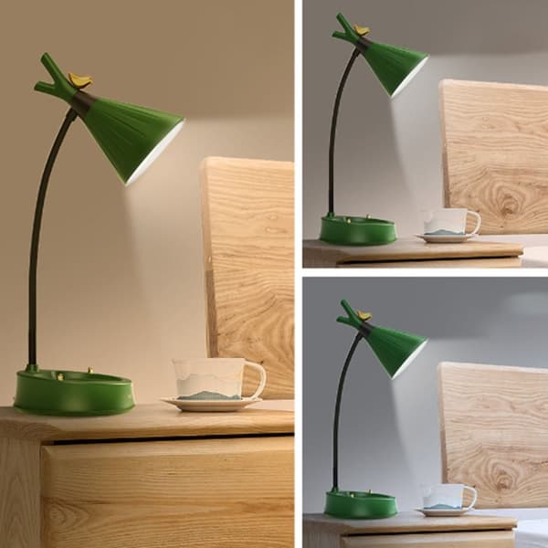 LED-blomst skrivebordslampe Bordlys GRØNN A A Green A-A