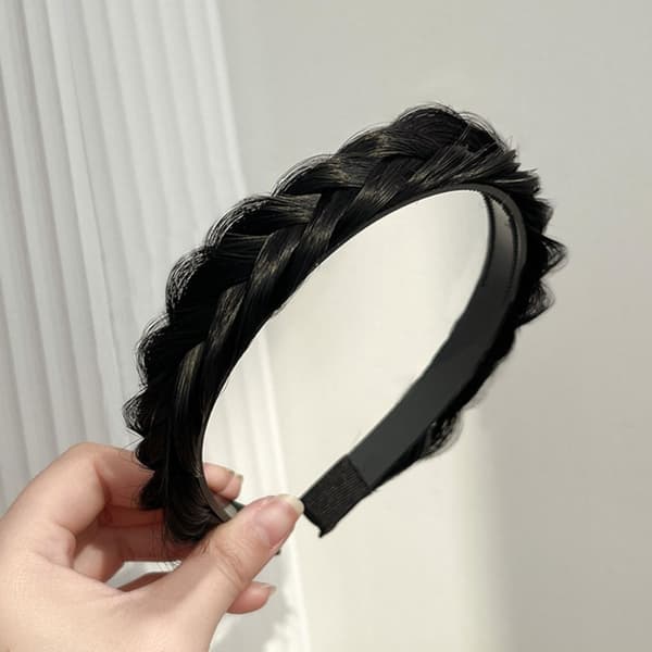 Fried Dough Twists Braid Braid Head Hoop LJUSBRUN light brown