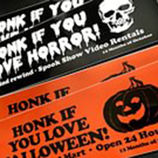 Halloween Bumper Sticker Bil Stickers ORANGE orange