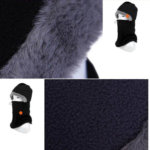 Warm Hat Hat Scarf GRÅ grey