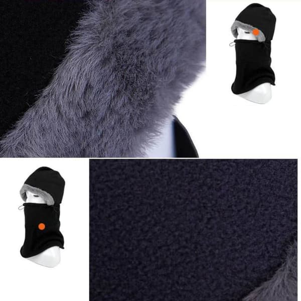Warm Hat Hat Tørklæde SORT black