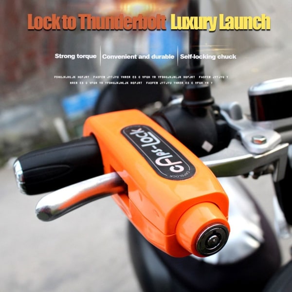 Motorsykkel Grip Lock Styrelås RØD red
