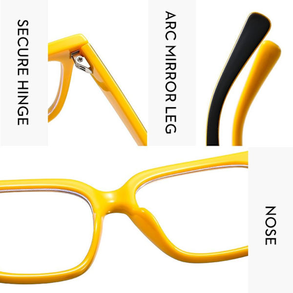 Anti-Blue Light Glasses Square Glasögon BLÅ Blue