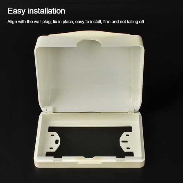 Switch Cover Sockel Vattentät Box VIT white