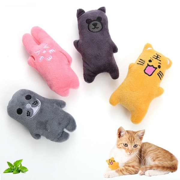 4 stk Pet Leke Katt Bite Leke LYS GRÅ LYS GRÅ Light Grey