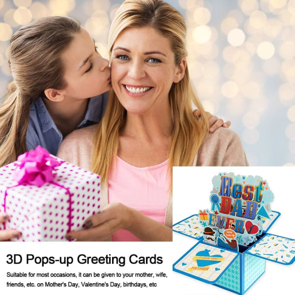 3D pop-up bukett papirblomster 8 8 8