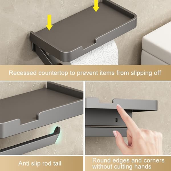Papirrullholder SORT B B Black B-B