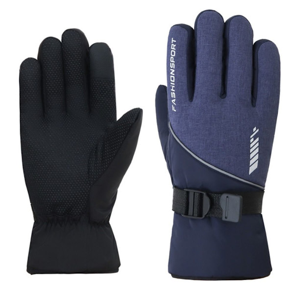 1 par skihandsker vinterhandsker BLÅ S Blue S