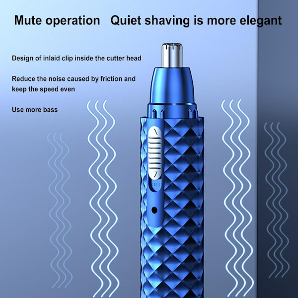 Nesehårstrimmer Barbering BLÅ blue