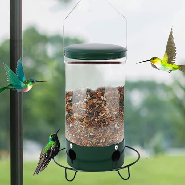 Metal Pet Bird Feeder Dispenser för husdjursfoder Flera hål