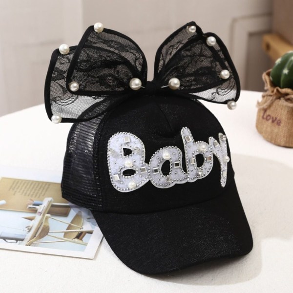 Baby cap Diamond baseball-hattu MUSTA black