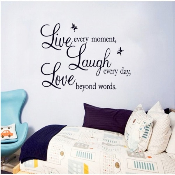 Wall Decor Wall Sticker Live Laugh Love