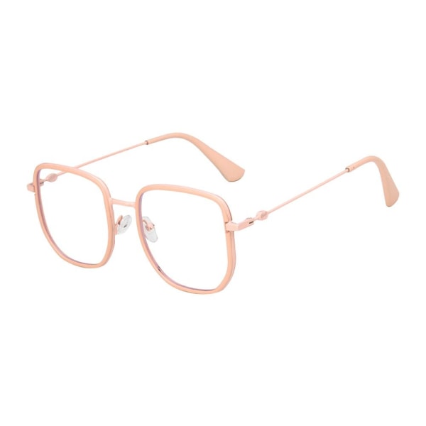 Anti-blått ljus glasögon fyrkantig ram glasögon ROSA pink