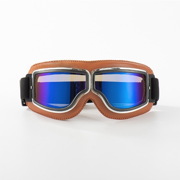 Motorcykel Goggles Briller Moto Goggles BRUN FARVERIG LINSE brown Colorful  Lens-Colorful Lens 6410 | brown | Colorful Lens-Colorful Lens | Fyndiq