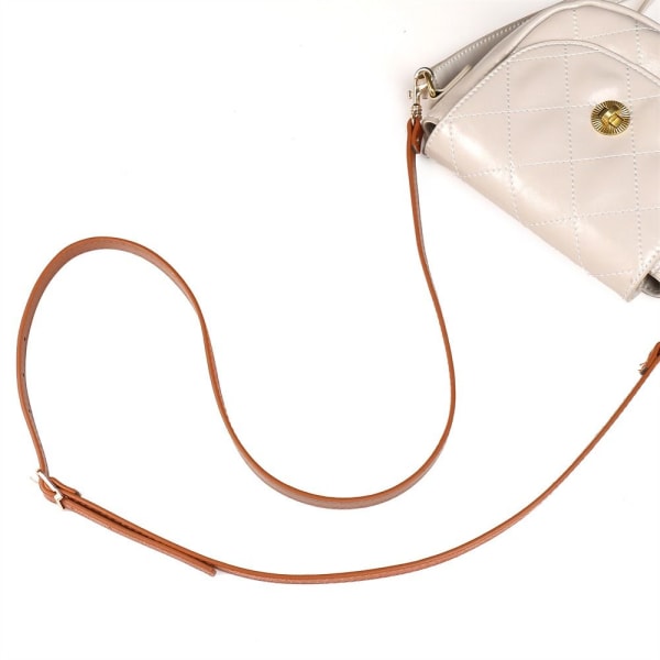 120 cm Läderrem Handväska Bälten LÄTT KAFFE light coffee