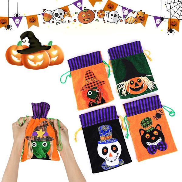 2st Halloween dekorativa godispåsar