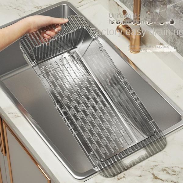Dreneringsstativ Vegetabilsk vaskekum TRANSPARENT Transparent