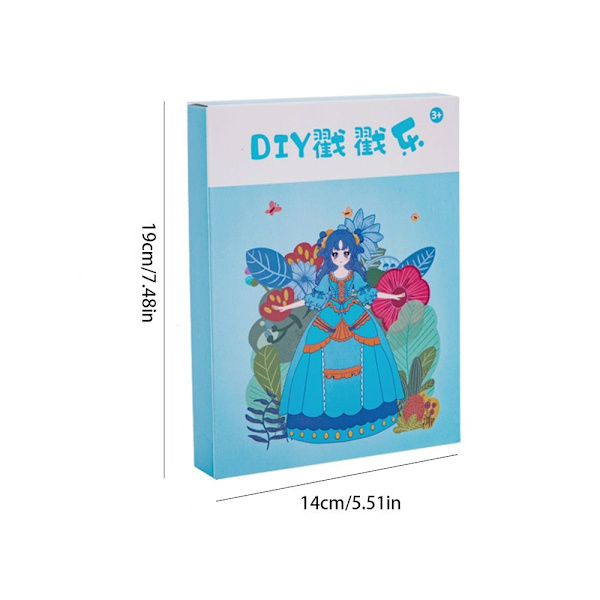 Poke Art DIY Leksaker Pedagogiska Poke Måleri HIMMELBLÅ Sky Blue