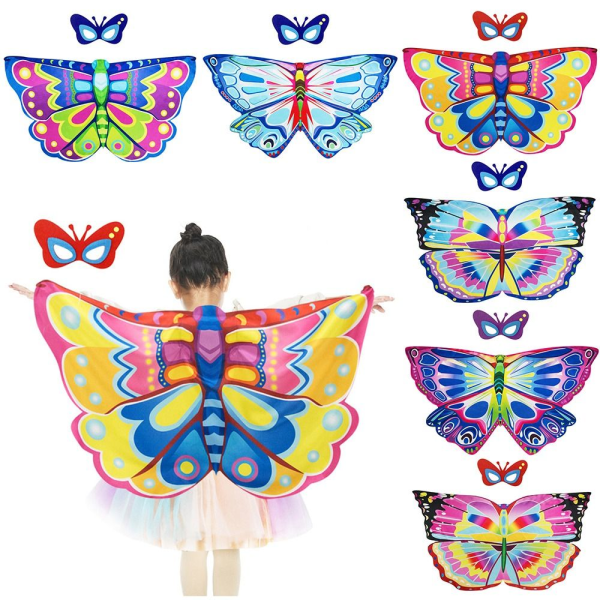 Butterfly Wings Sjal Butterfly Scarf 1 1 1