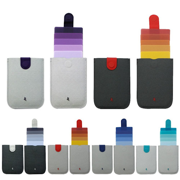 Vedetyt luottokorttilompakkokorttikotelot GREY PURPLE GRAY PURPLE grey purple