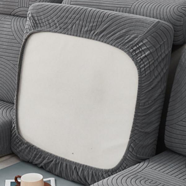 Stretch Sofföverdrag Stor Enkelsits Slipcover Sektionssoffa Dark gray Large Single Seat-Large Single Seat