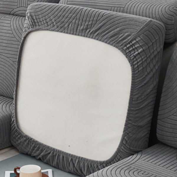 Stretch-sohvan päälliset isot yhden istuimen liukupeitteet Dark gray Large Single Seat-Large Single Seat