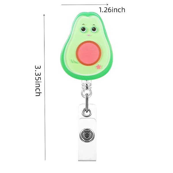 Optrækkelig Badge Reel Holder Funny Cartoon Navne Badge Reels