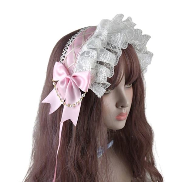 Lolita Klänning Accessoarer Hembiträde Huvudbonad OFF-WHITE off-white