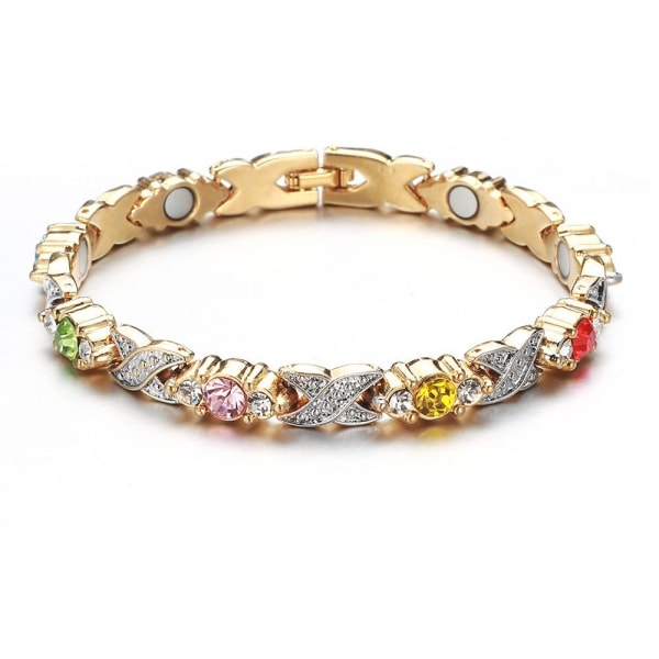 Magnetiske armbånd Menopause Reliving Armbånd MULTICOLORED #1 Multicolored #1 Gold Chain