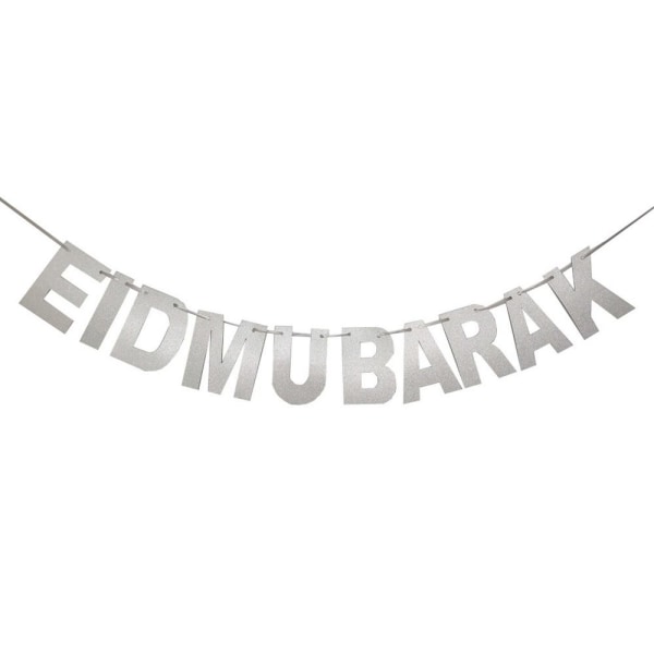 Eid Mubarak Banner Flag Ramadan Kareem Moon Star