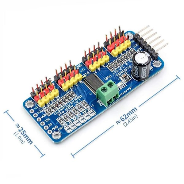 2 Stk PWM Servo Motor Driver Board Controller 1 STK 1 STK 1Pc