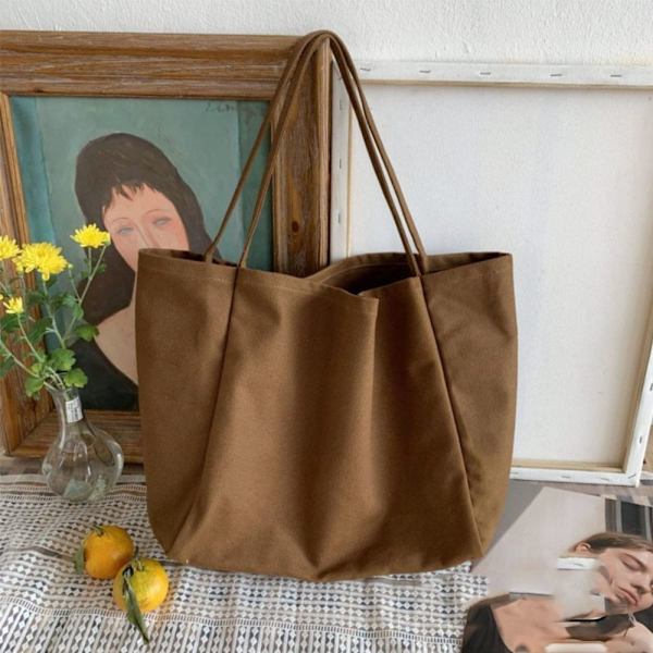 Tygväska Axelväska BRUN brown