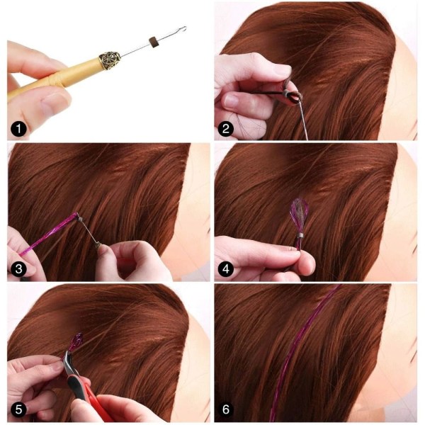 Golden Thread Hair Extension Kit Sømløst Hair Extension Set