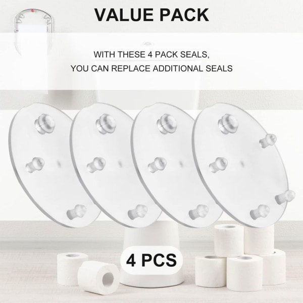 4st utbytes toalettklaff Tätningsbricka 4Pcs