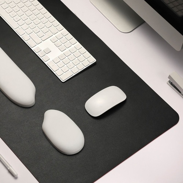 Håndleddsstøtte Musematte Tastaturmatte MUSEMATTE-SORT MUS Mouse Pad-Black
