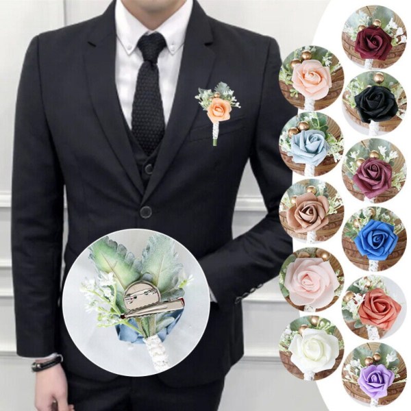 Corsage Kunstig Håndledsblomst KAFFE KAFFE Coffee