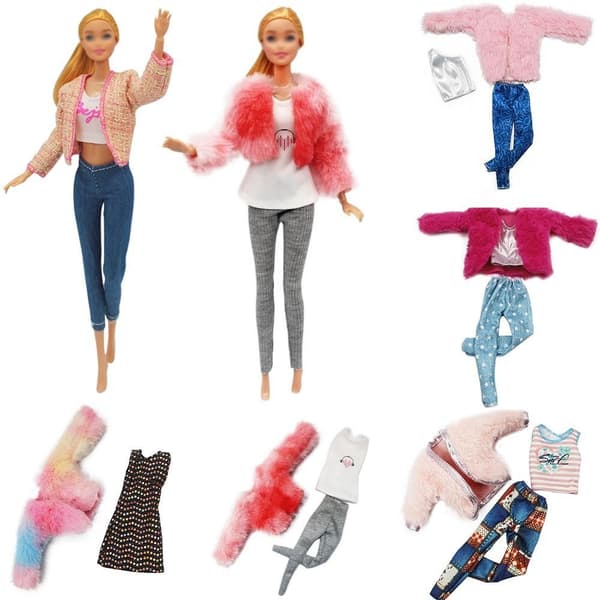 1Set Dockklänning Docka Casual DD D